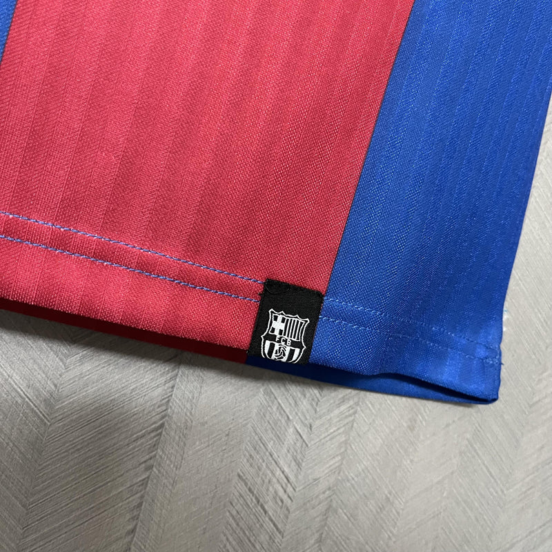 Camisa I Barcelona Retrô | 1991/92 Torcedor - Vermelha e Azul