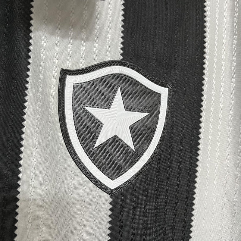 Camisa I Botafogo | 24/25 Torcedor Reebok - Preta e Branca - Manga Longa
