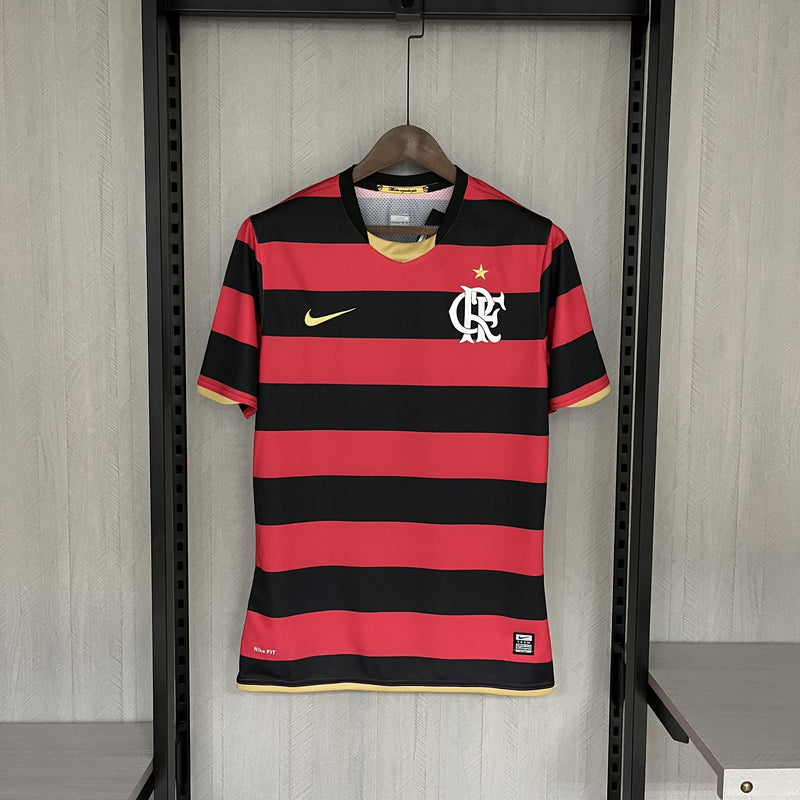 Camisa I Flamengo Retrô | 2008/09 Torcedor Nike - Vermelha e Preta