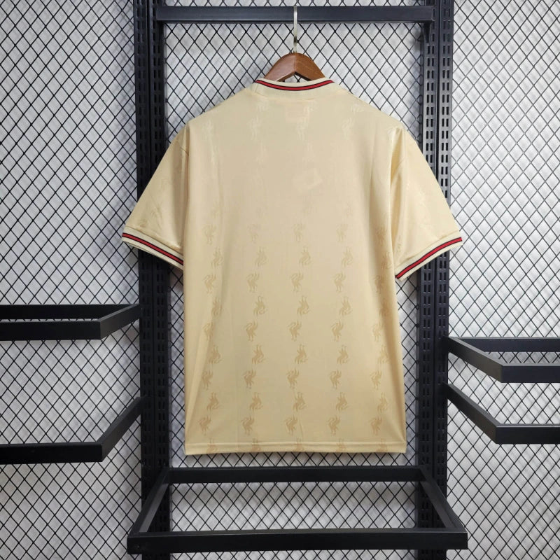 Camisa II Liverpool Retrô | 1996 Torcedor Reebok - Bege
