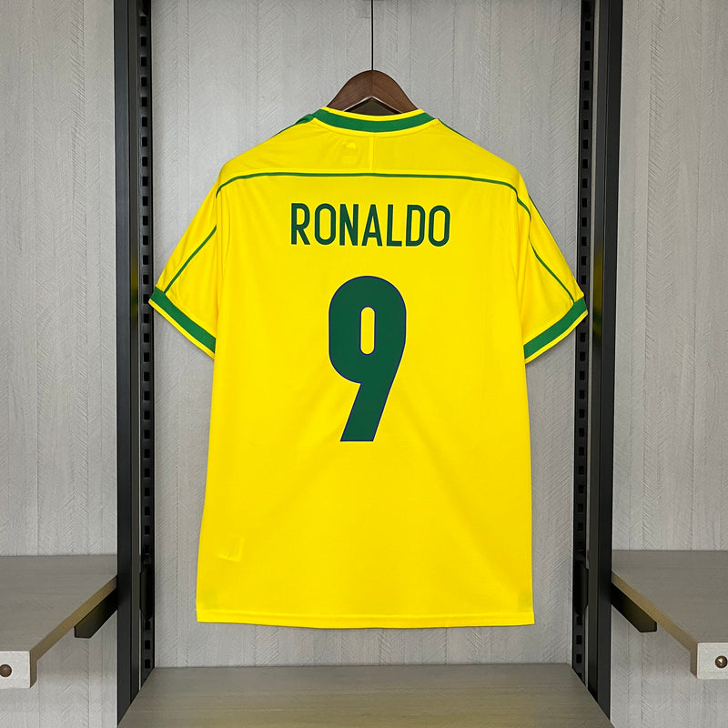 Camisa I Brasil Retrô | 1998 Torcedor Nike - Amarela