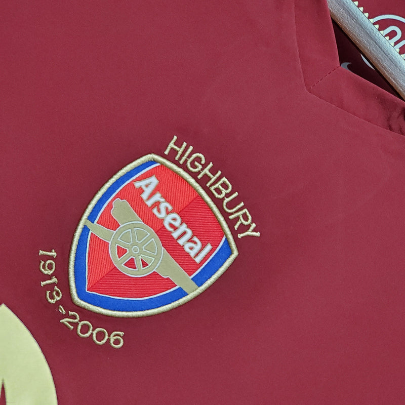 Camisa I Arsenal Retrô | 05/06 Torcedor Nike - Vermelha