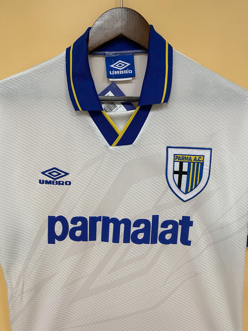 Camisa II Parma Retrô | 93/95 Torcedor Umbro - Branca e Azul