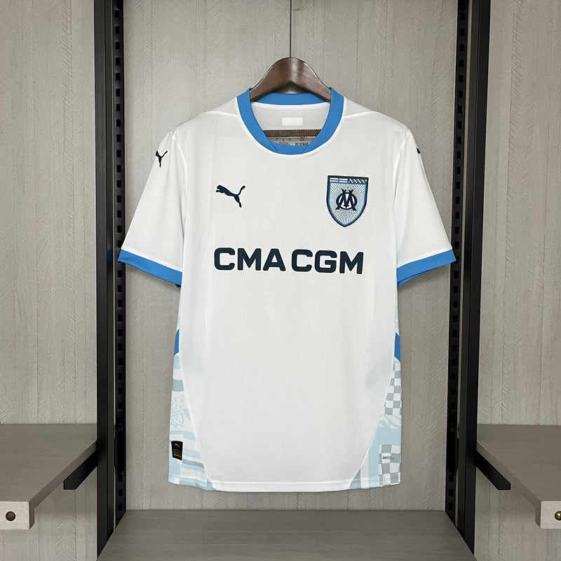 Camisa I Olympique de Marseille | 24/25 Torcedor Puma - Branca e Azul