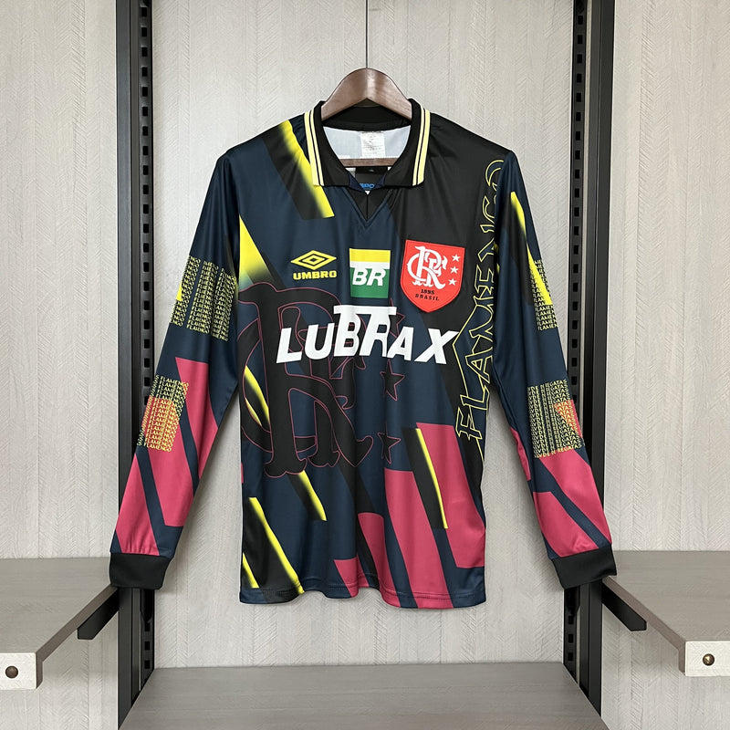 Camisa de Goleiro Flamengo Retrô | 1997 Torcedor Umbro - Preta (Manga Longa)