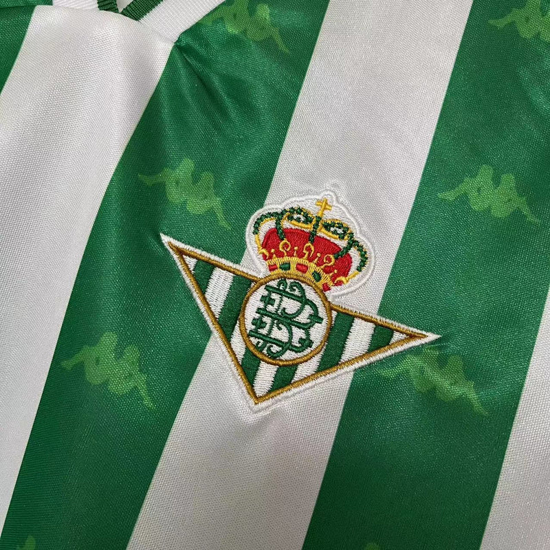 Camisa I Betis Retrô | 95/97 Torcedor Kappa - Verde e Branca - Manga Longa