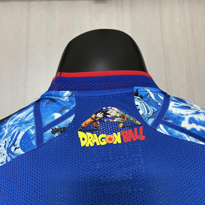 Camisa Edição Dragon Ball Japão | 24/25 Modelo Jogador Adidas - Azul